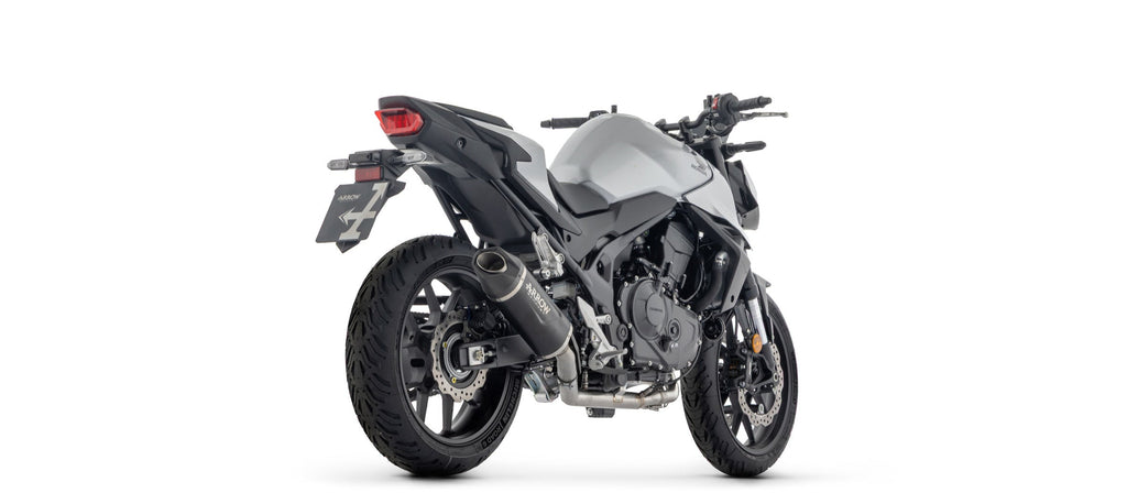 Arrow Indy Race EVO Aluminium "Dark" Slip On with Carbon End Cap - Honda CB750 Hornet