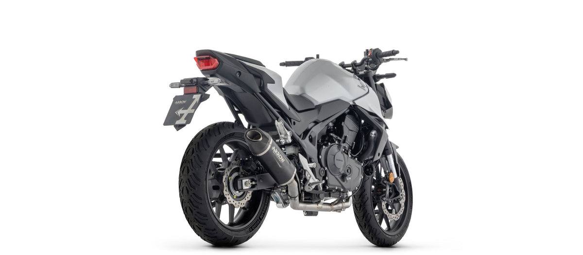 Arrow Indy Race EVO Aluminium "Dark" Slip On with Carbon End Cap - Honda CB750 Hornet