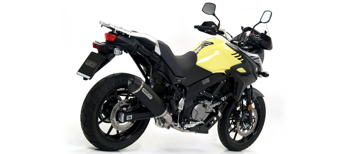 Arrow Headers Kit with Street Legal Catalytic Converter for Race-Tech Slip On - Suzuki V-strom 650