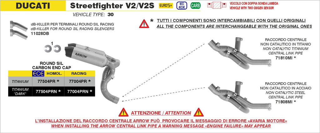 Arrow Db-Killer (X2) for Round Sil Slip On