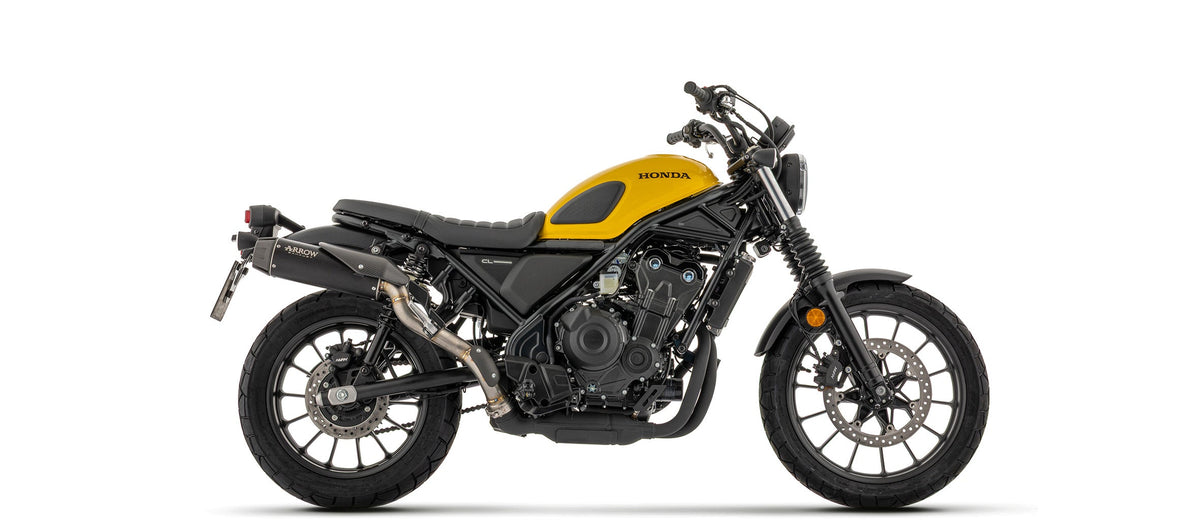 Arrow Rebel Slip On with Carbon Fiber End Cap - Honda SCL500