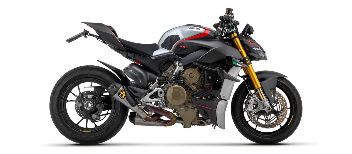 Arrow Titanium Works Slip Ons (Right and Left) with Titanium Link Pipies - Ducati Panigale V4/Panigale V4 S