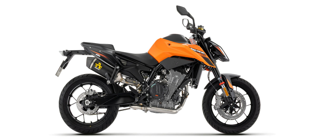Arrow Race-Tech Aluminium "Dark" Slip On with Carbon End Cap - KTM 790 Duke