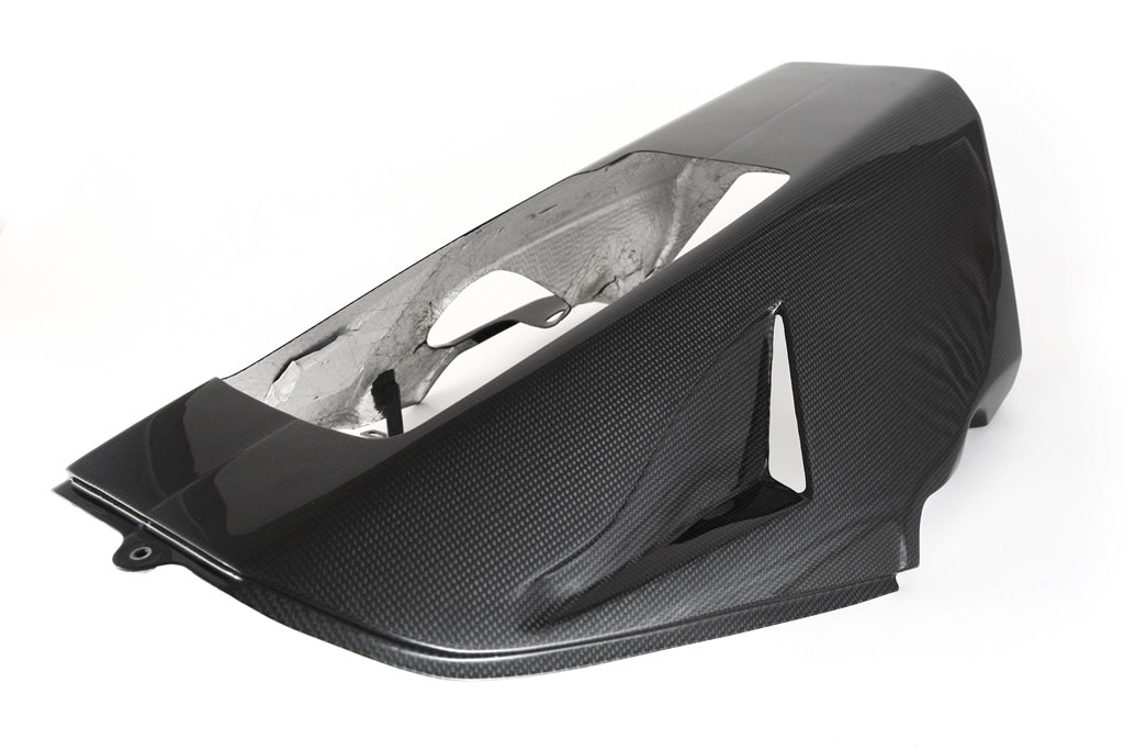 Fullsix Carbon Belly Pan - for Akrapovic Underseat Exhaust - Ducati Super Sport