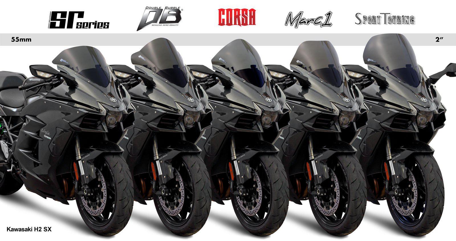 Zero Gravity Windscreen - KAWASAKI Ninja H2 SX SE 2018-22 Non-AHB "Auto High Beam"