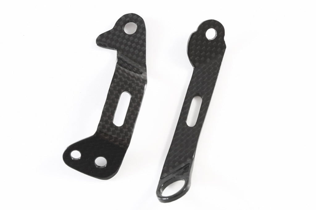 Fullsix Carbon Brake and Clutch Reservoir Mounts - Set - Ducati Panigale R/Panigale V2
