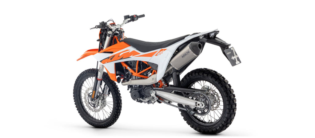 Arrow Full System with Explorer Titanium Slip Ons - Husqvarna 701 Enduro/701 Supermoto / KTM 690 SMC-R/690 Enduro R
