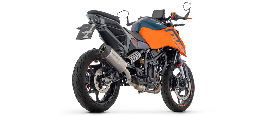 Arrow Indy Race EVO Titanium Slip On with Carbon End Cap - KTM 125 Duke/390 Duke