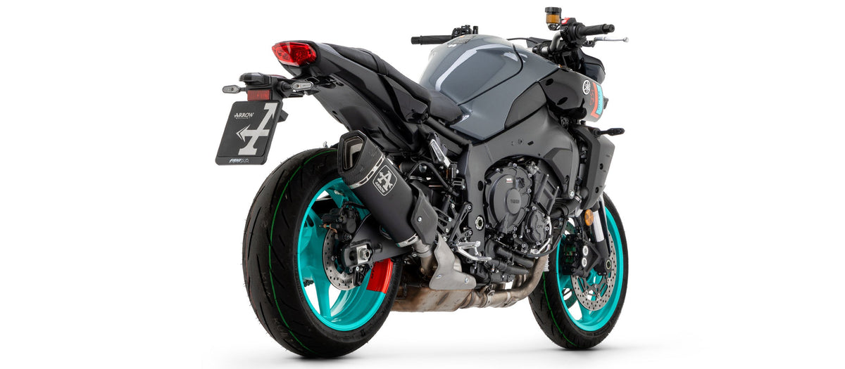 Arrow Pista Titanium "Dark" Slip On - Yamaha MT-10 / 10 SP