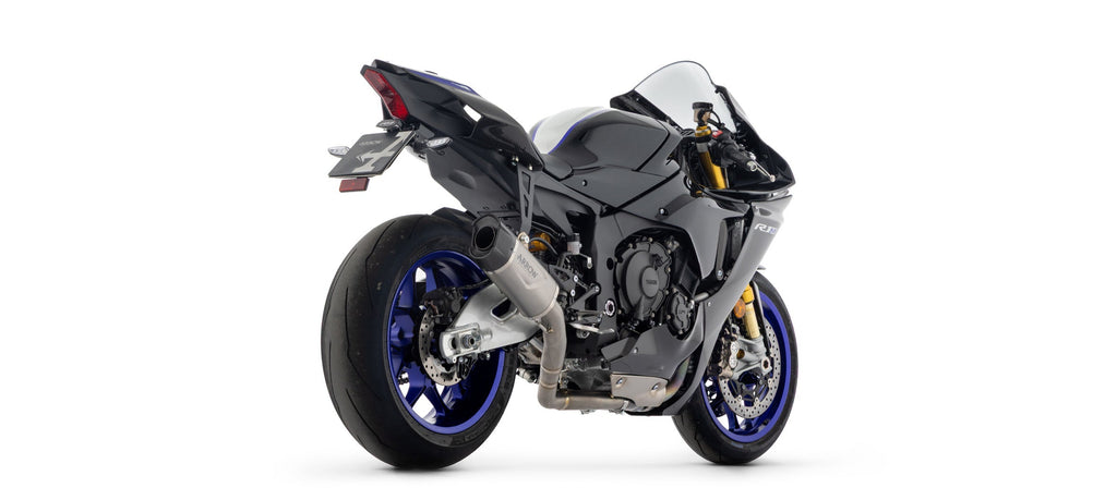 Arrow Half System Racing - Indy Race EVO Titanium Slip On + Titanium Link Pipe Ø60mm. - Yamaha YZF-R1/YZF-R1 World GP 60th Anniversary Edition