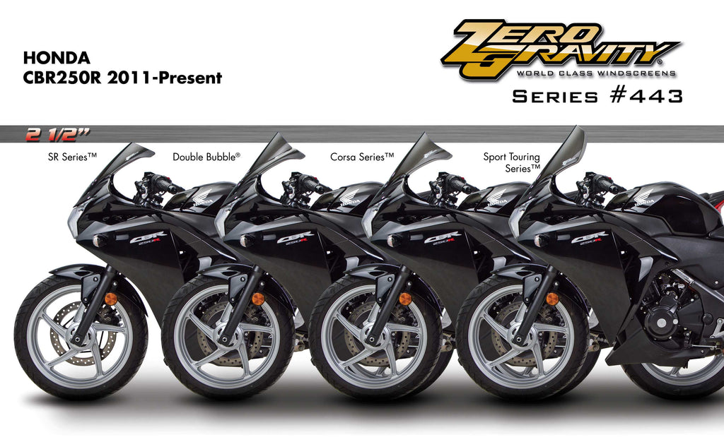 Zero Gravity Windscreen - Honda CBR 250R 11-13