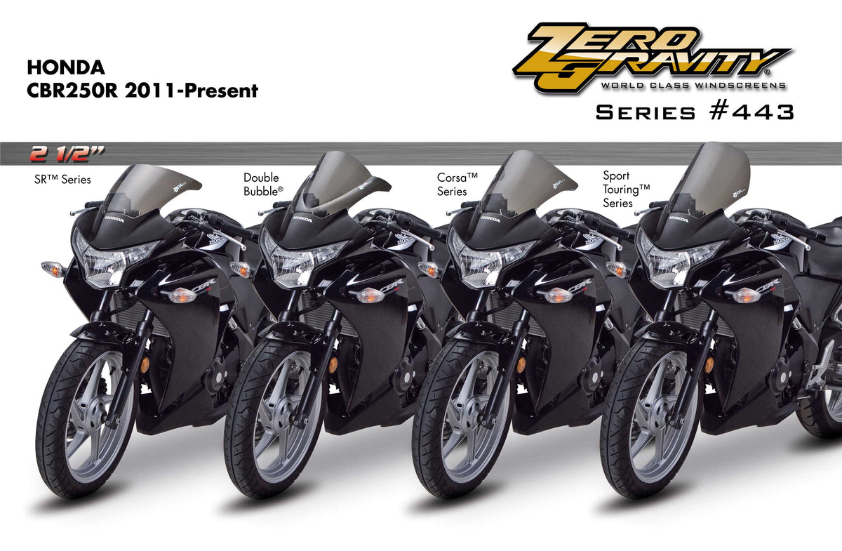 Zero Gravity Windscreen - Honda CBR 250R 11-13