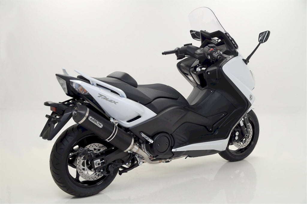Arrow Race-Tech Aluminium "Dark" Slip On with Carbon End Cap - Yamaha XP500 TMAX