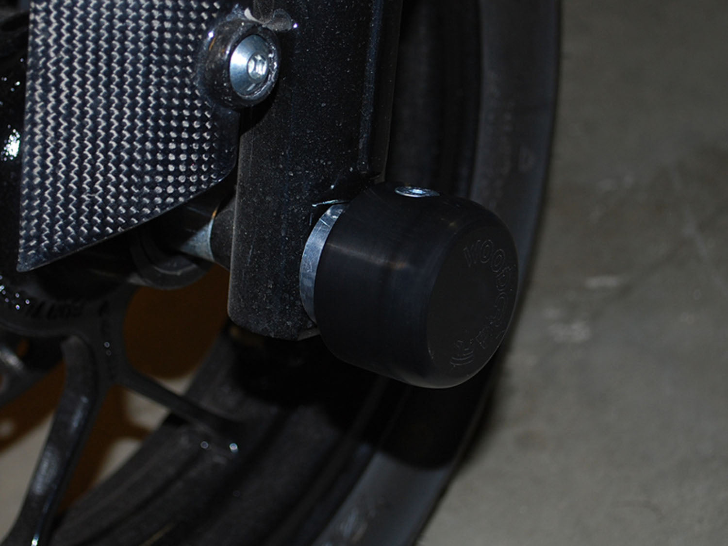 Woodcraft Front or Rear Axle Sliders - Honda Grom, Kawasaki Z125 Pro