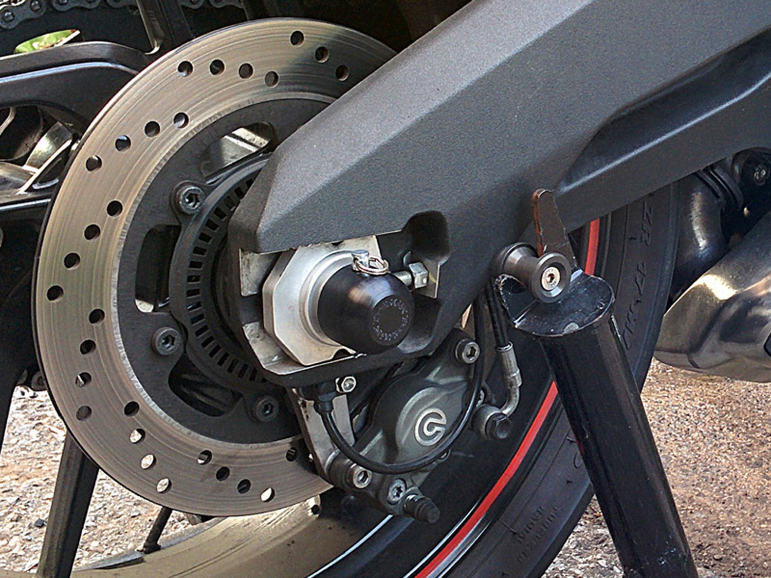 Woodcraft Rear Axle Sliders - Ducati 899 Panigale, Monster 821 (2014-2017)