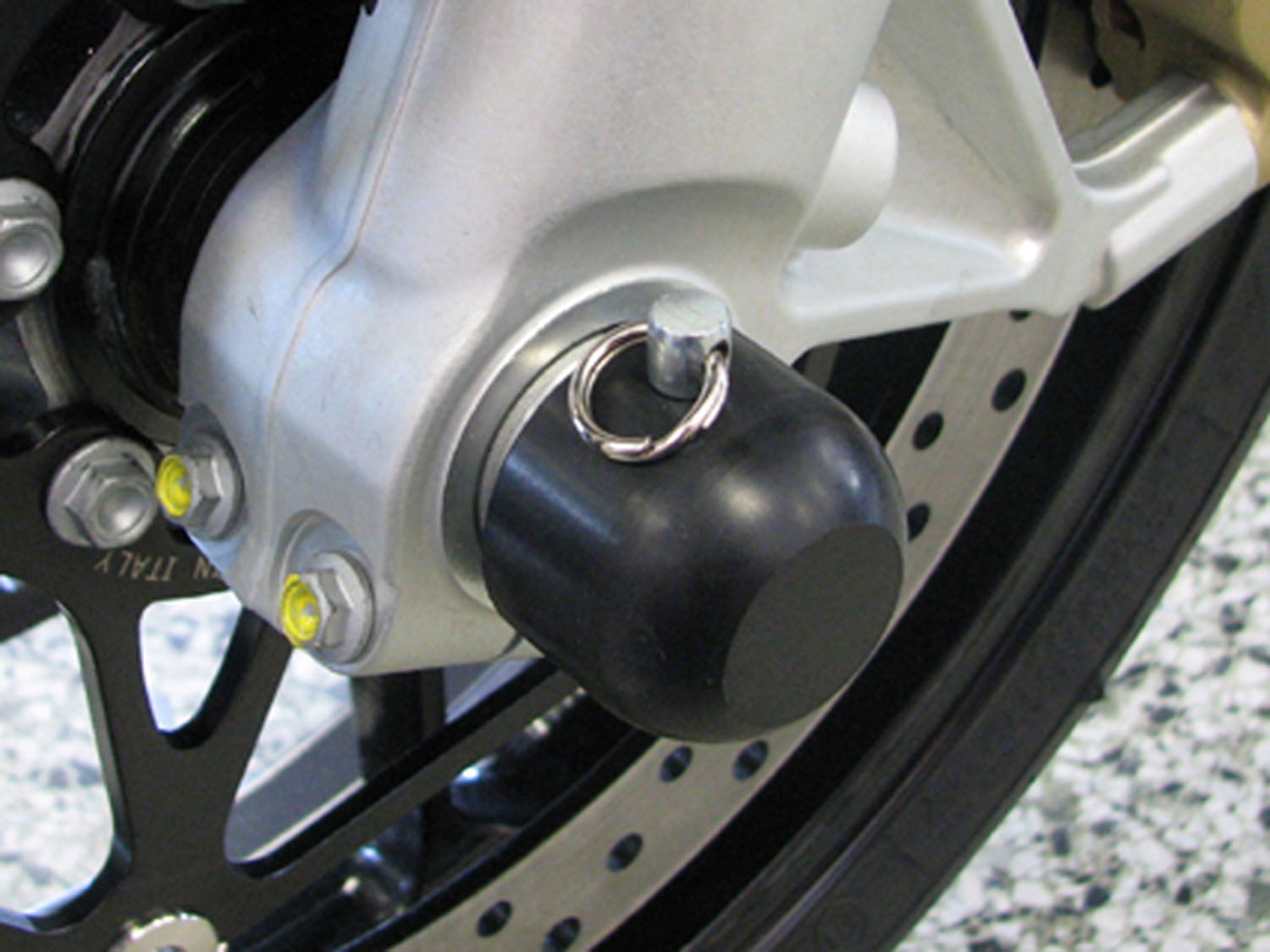 Woodcraft Front Axle Sliders - Aprilia (Multiple Models)