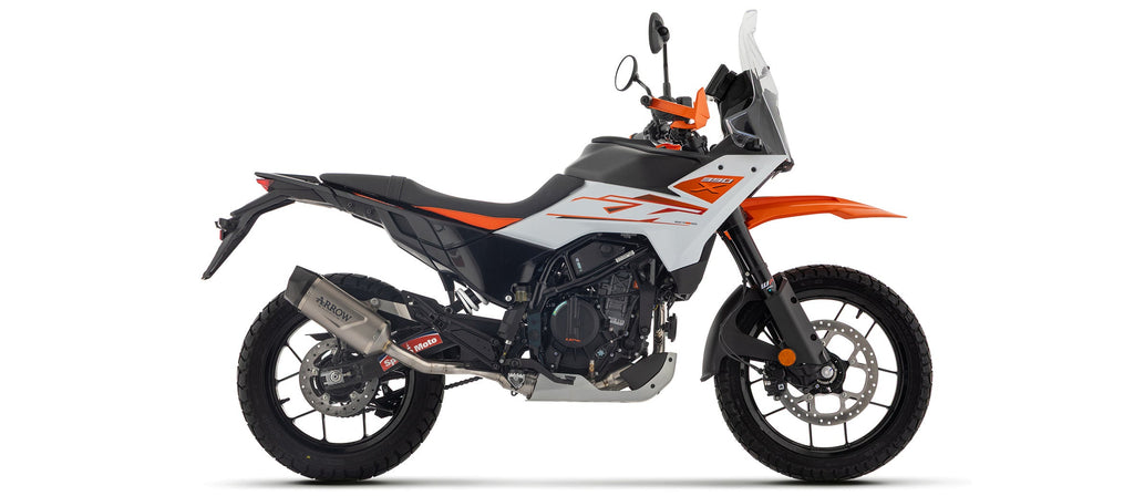 Arrow Indy Race EVO Titanium Slip On with Carbon End Cap - KTM 390 Adventure R/390 Adventure X