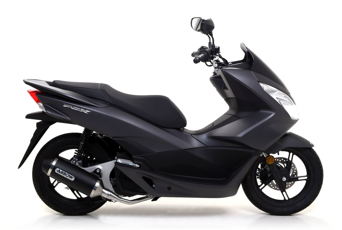 Arrow Urban Aluminium "Dark" Slip On with "Dark" End Cap - Honda PCX150