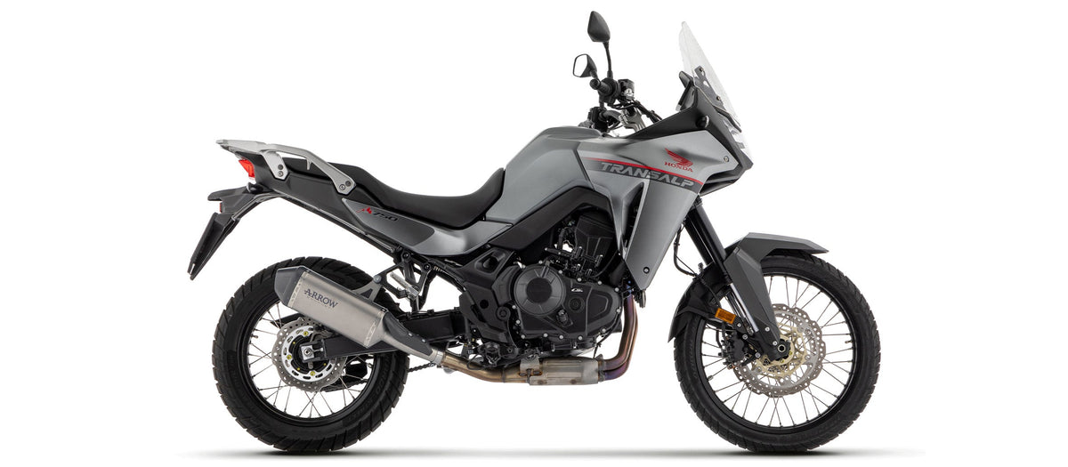 Arrow Explorer Titanium Slip Ons - Honda XL750 Transalp