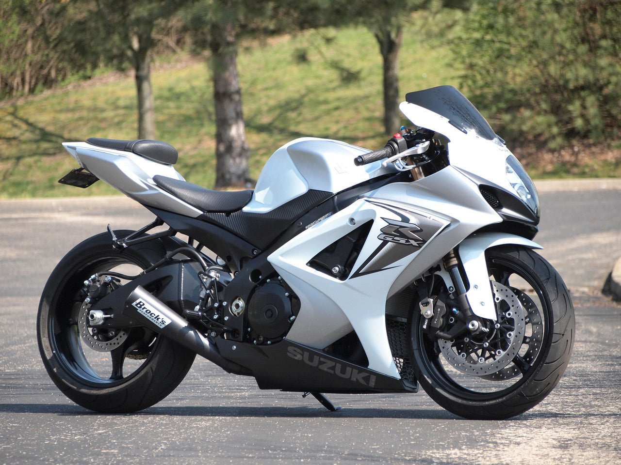 Brock's Performance Alien Head Full System Black 14" Muffler GSX-R1000 (07-08)