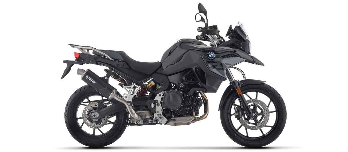 Arrow Indy Race EVO Aluminium "Dark" Slip On with Steel End Cap - BMW F800GS/F900GS