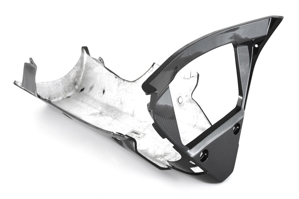 Fullsix Carbon Belly Pan Race - After Market Exhaust Without CAT - Yamaha YZF R1/YZF R1M