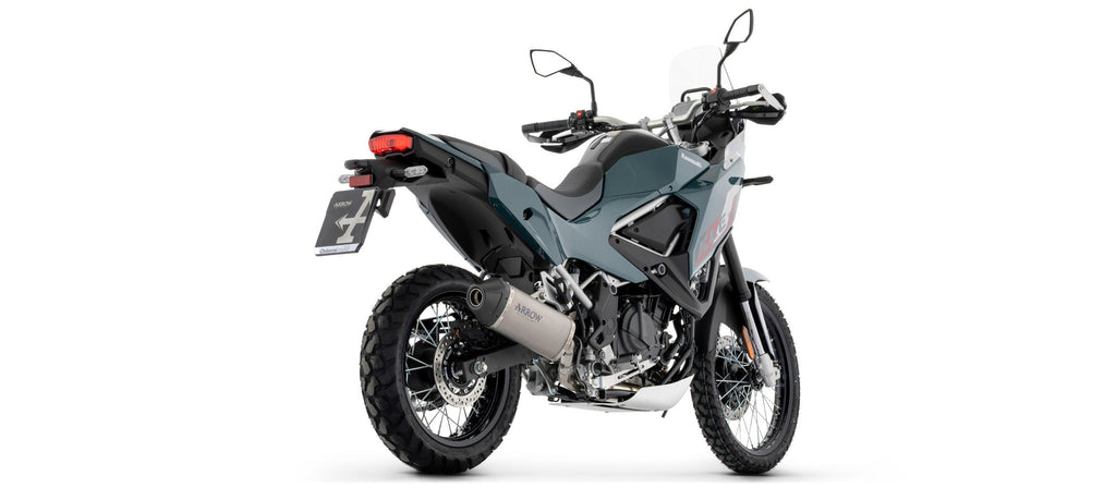 Arrow Explorer Titanium Slip Ons - Kawasaki KLE500/KLE500 SE