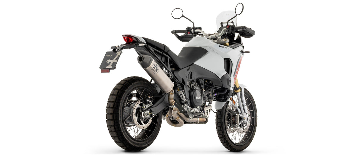 Arrow Indy Race Titanium Slip On with Carbon End Cap - Ducati DesertX/DesertX Rally