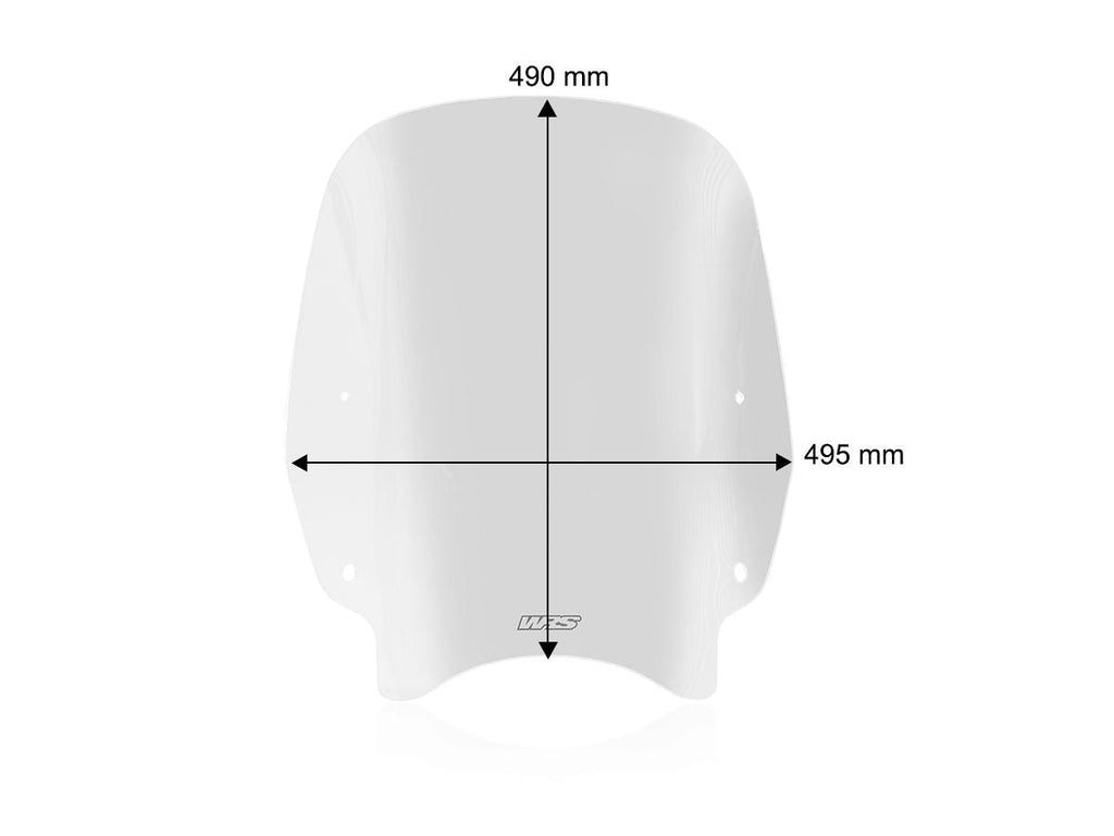 WRS Windscreen Standard Trasparent WRS Honda SH 125 Mode 2013-2024