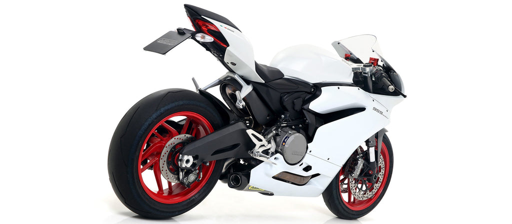 Arrow Titanium Works Slip Ons (Right and Left) with Carbon End Cap - Ducati 959 Panigale/959 Panigale Corse