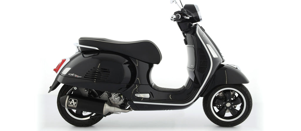 Arrow Urban Aluminium "Dark" Slip On with "Dark" End Cap - Vespa GTS 300/GTV 300