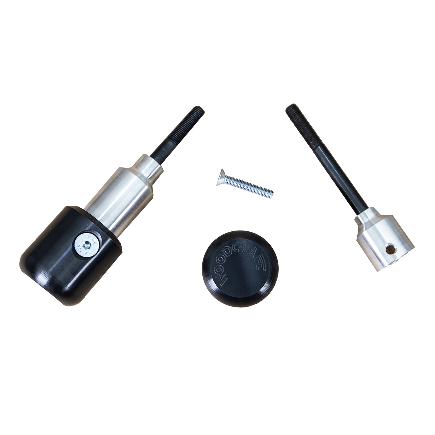 Woodcraft 2003-04 Kawasaki ZX6 Frame Slider Kit with pucks