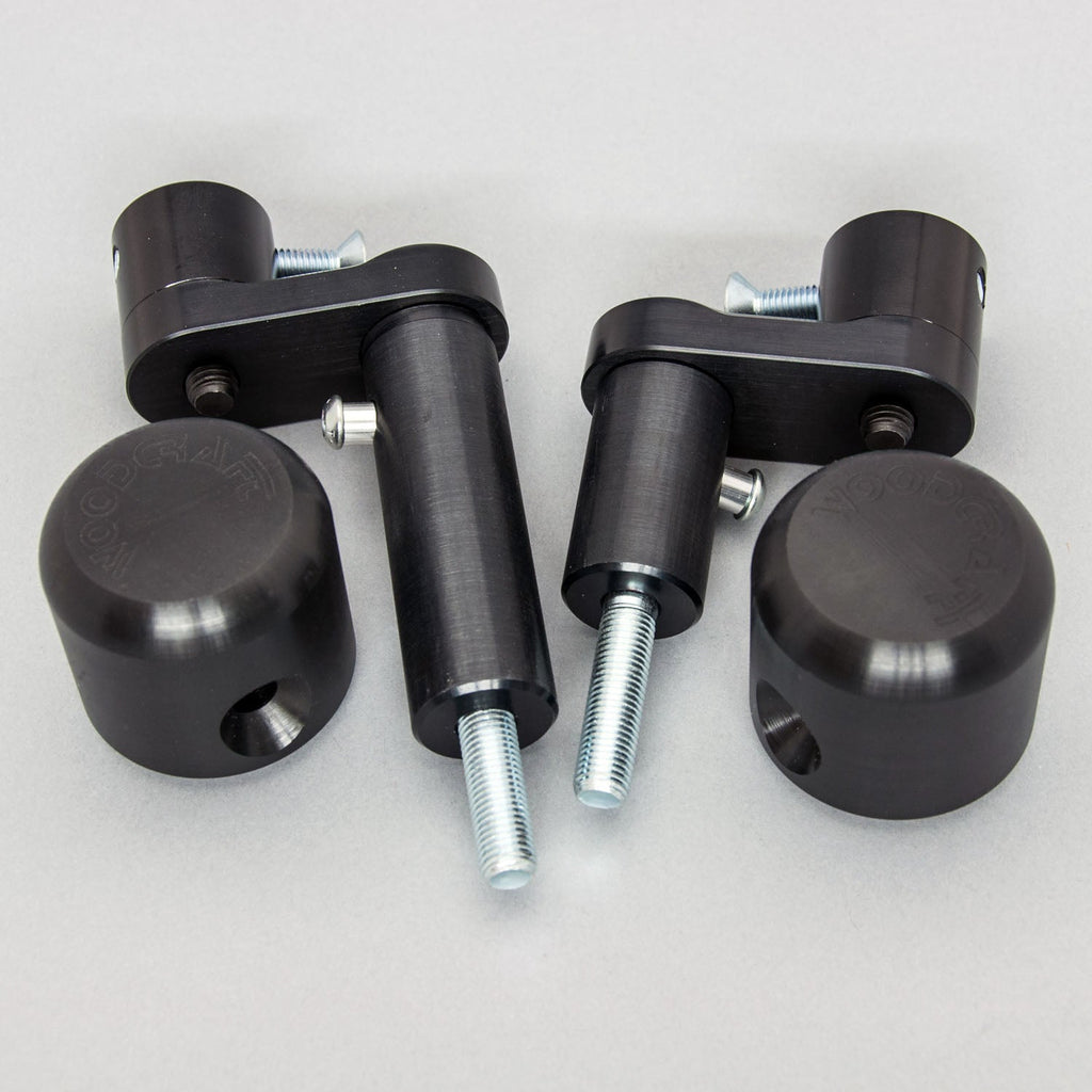 Woodcraft 2018-23 Kawasaki Ninja400, 2019-23 Z400, Ninja500 Frame Slider Kit - Street (No Cut)