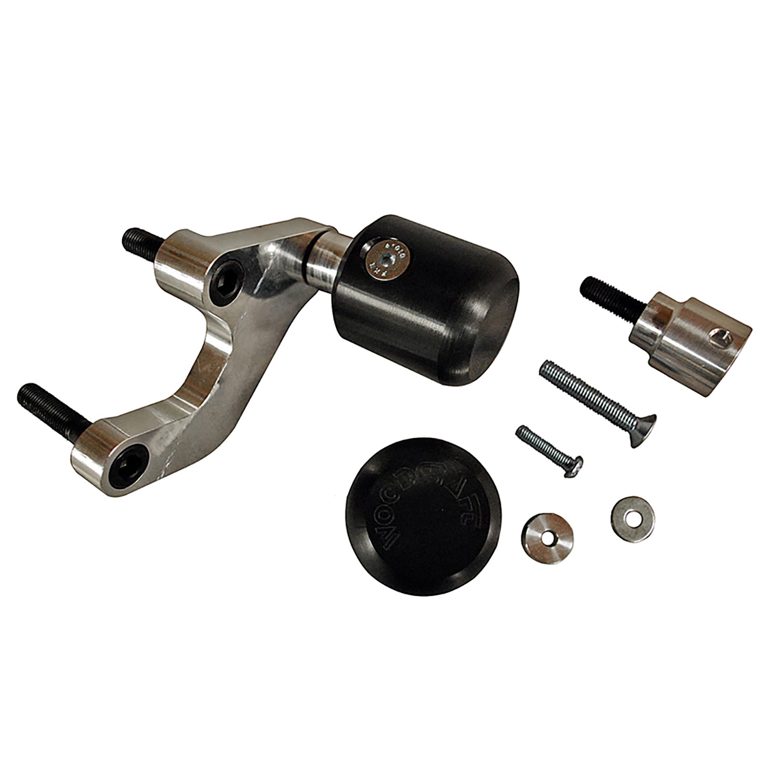 Woodcraft 2006-07 Kawasaki ZX10 Frame Slider Kit with pucks