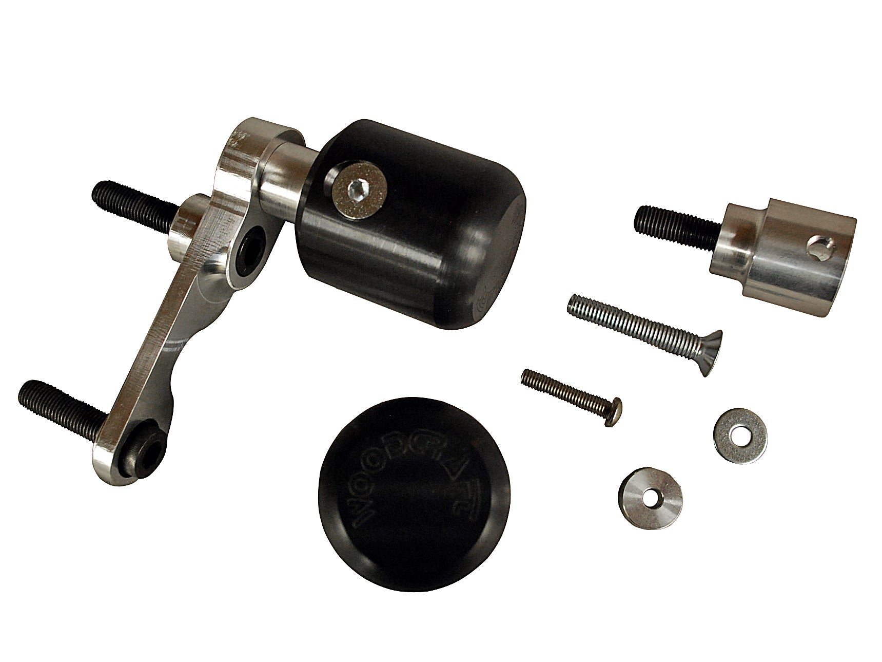 Woodcraft 2008-10 Kawasaki ZX10 Frame Slider Kit with pucks
