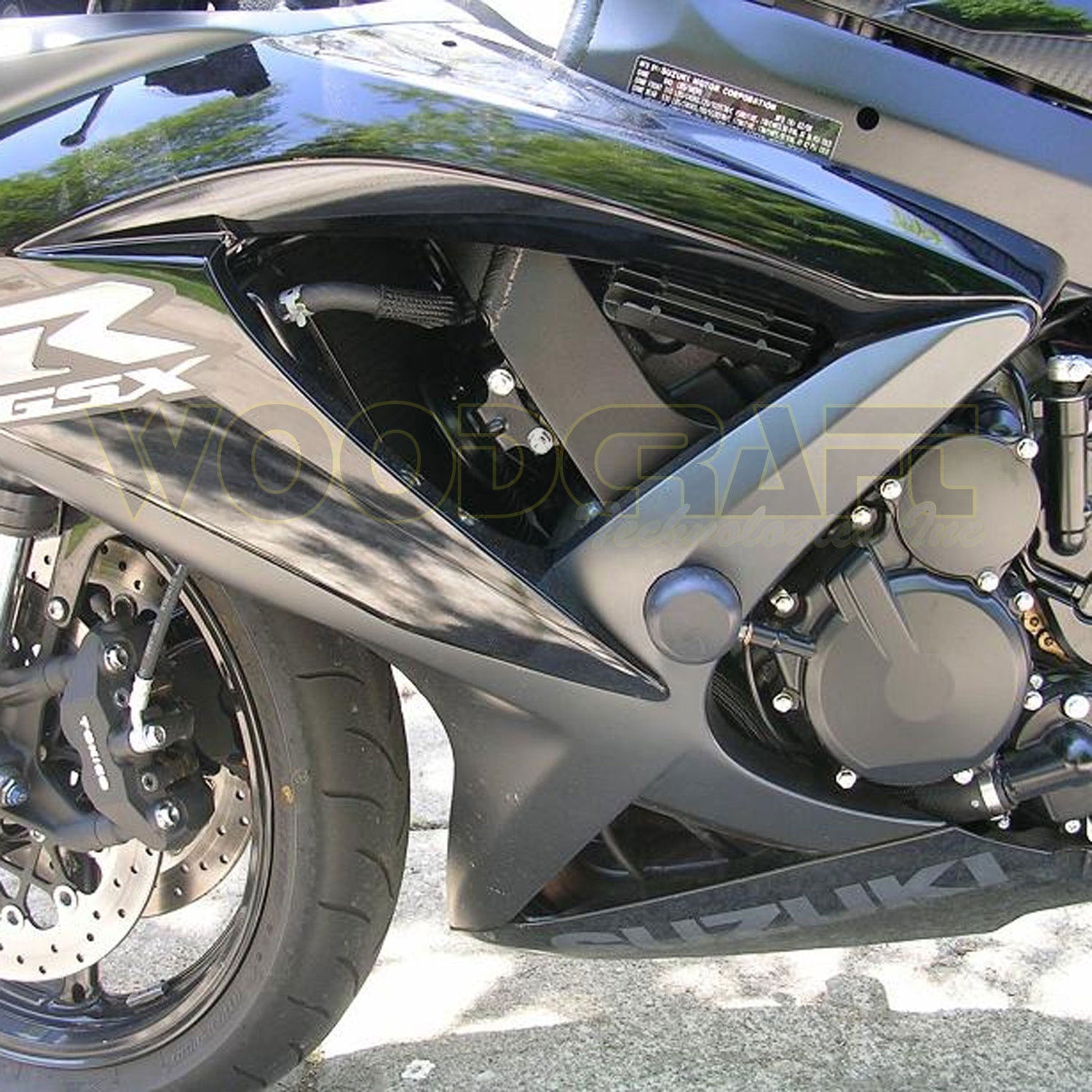 Woodcraft 2008-10 Suzuki GSXR600/750 Frame Slider Kit with pucks