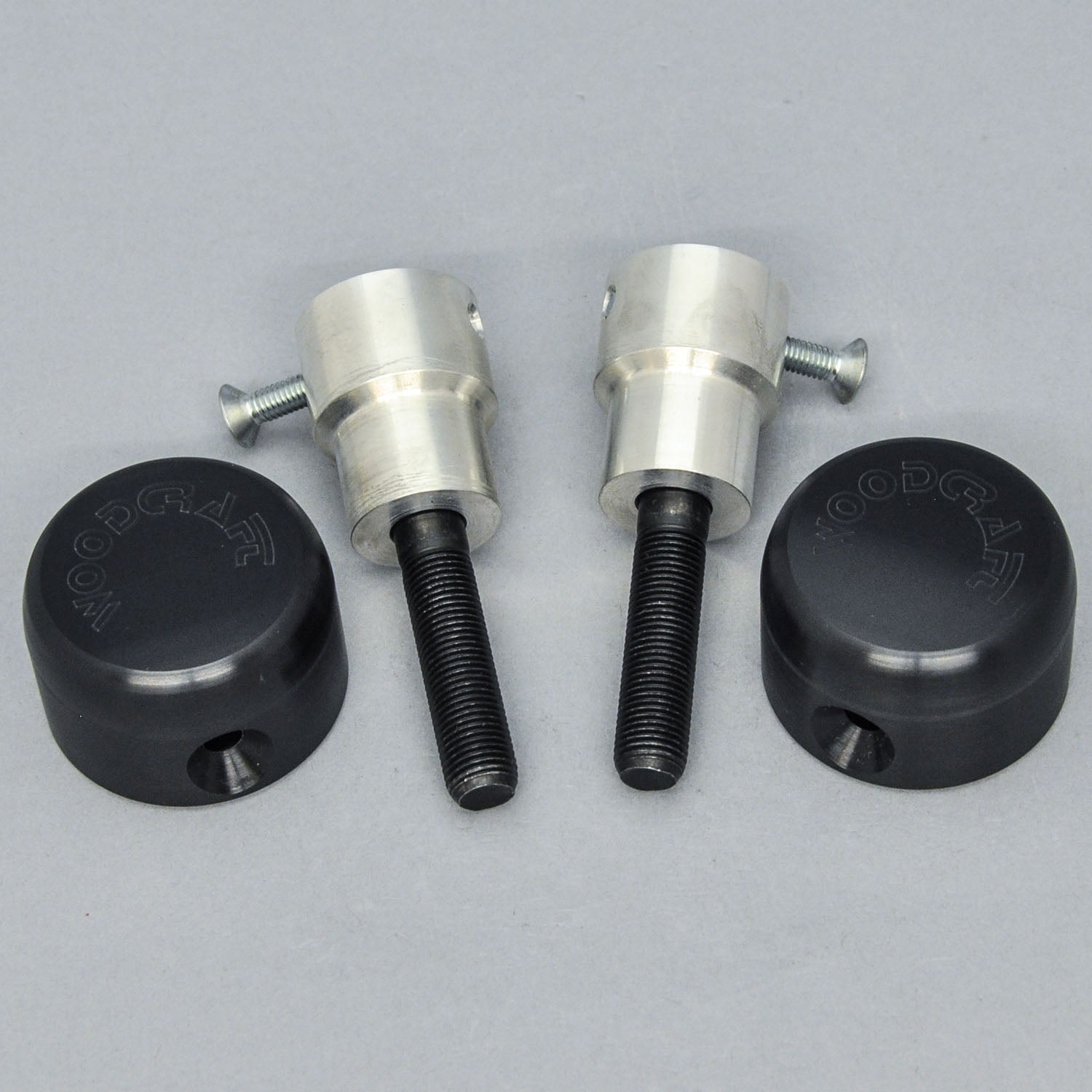 Woodcraft 2008-16 Honda CB1000R/CBR1000RR Frame Slider Kit with pucks