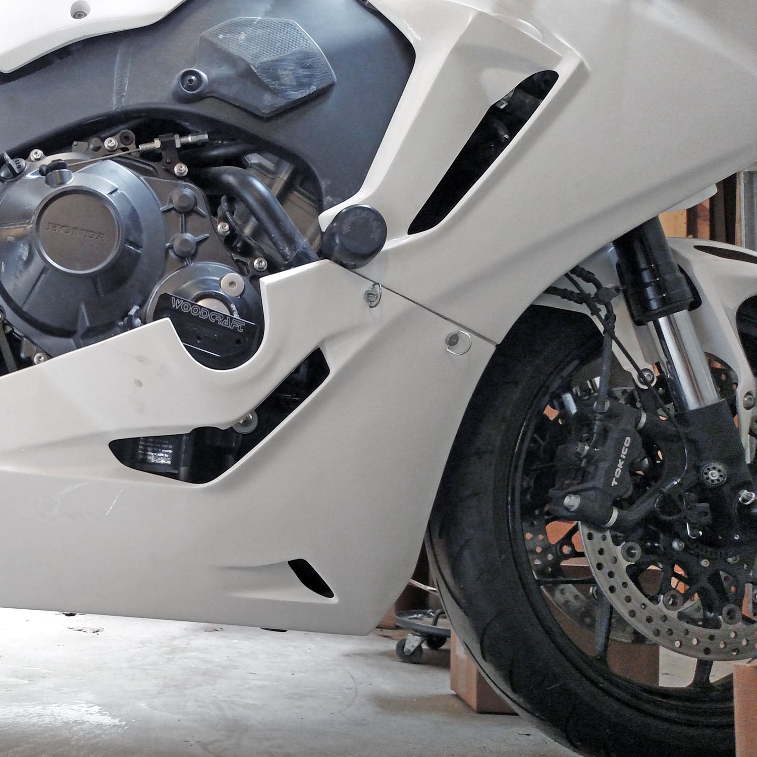 Woodcraft Honda CBR1000RR Frame Slider Kit with pucks