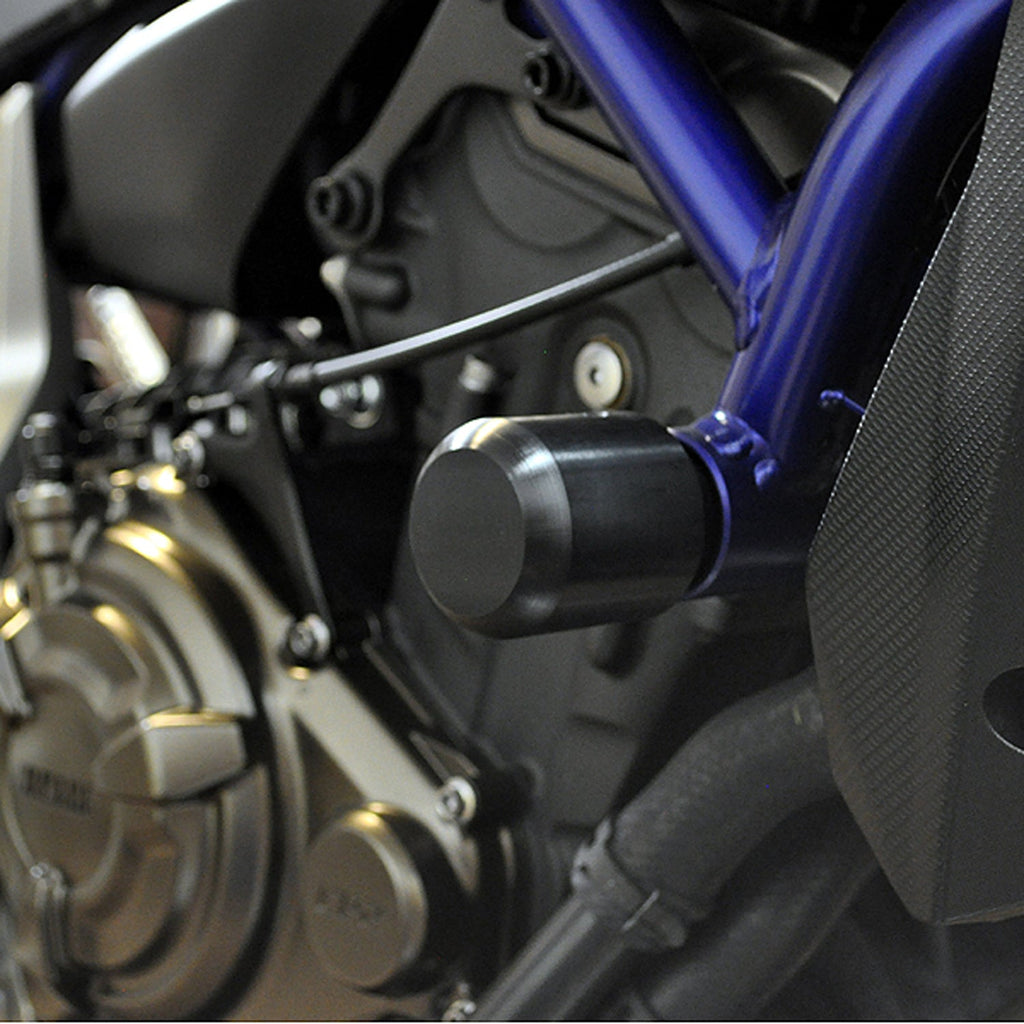 Woodcraft Yamaha FZ07/MT07/XSR700/R7 Frame Slider Kit with pucks
