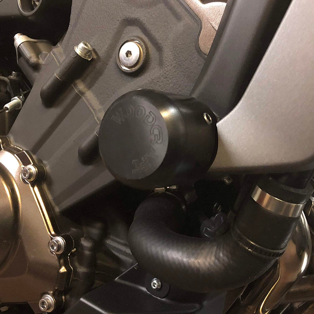 Woodcraft Yamaha FZ09, FJ09, XSR900, Tracer, MT09 Frame Slider Kit w/ Pucks