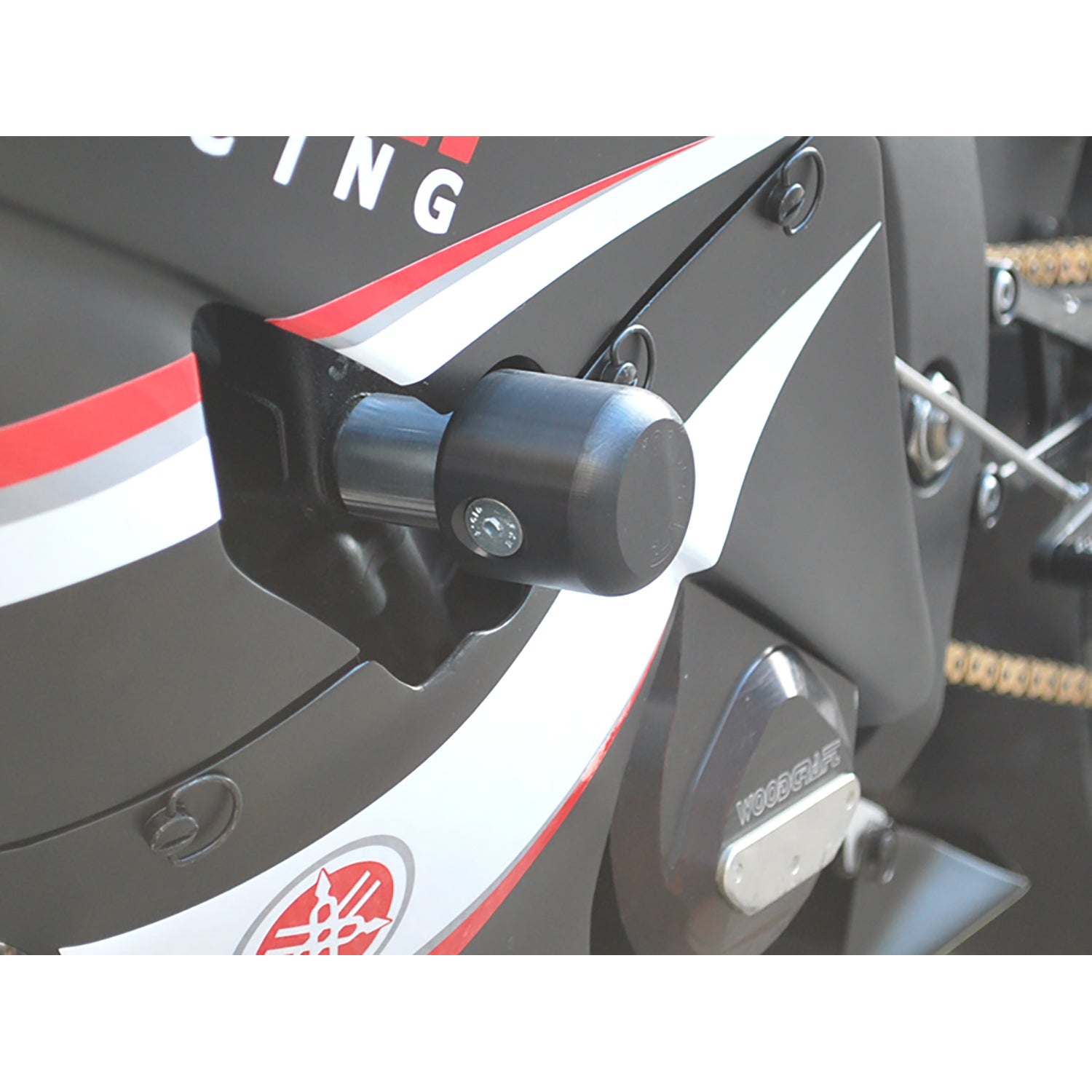 Woodcraft Yamaha R6 Frame Slider Kit with pucks