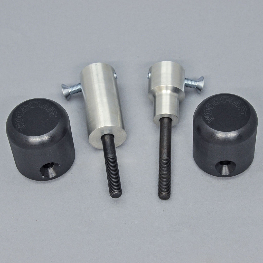 Woodcraft 2013-17 Triumph 675, 2013-16 Street Triple Under Body Frame Slider Kit w/ 1099 Pucks