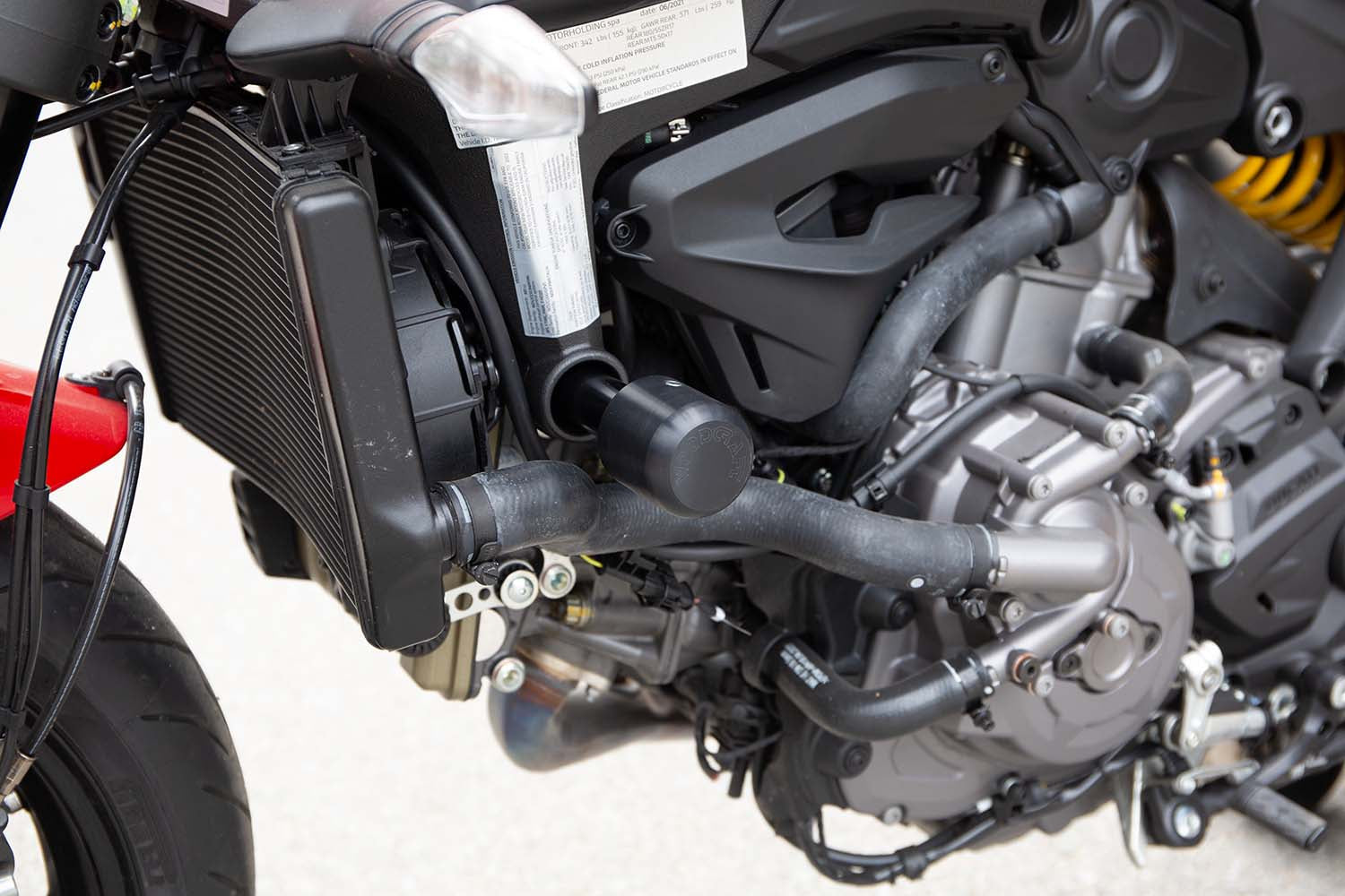 Woodcraft Ducati Monster 937 Frame Slider Kit w/ Pucks