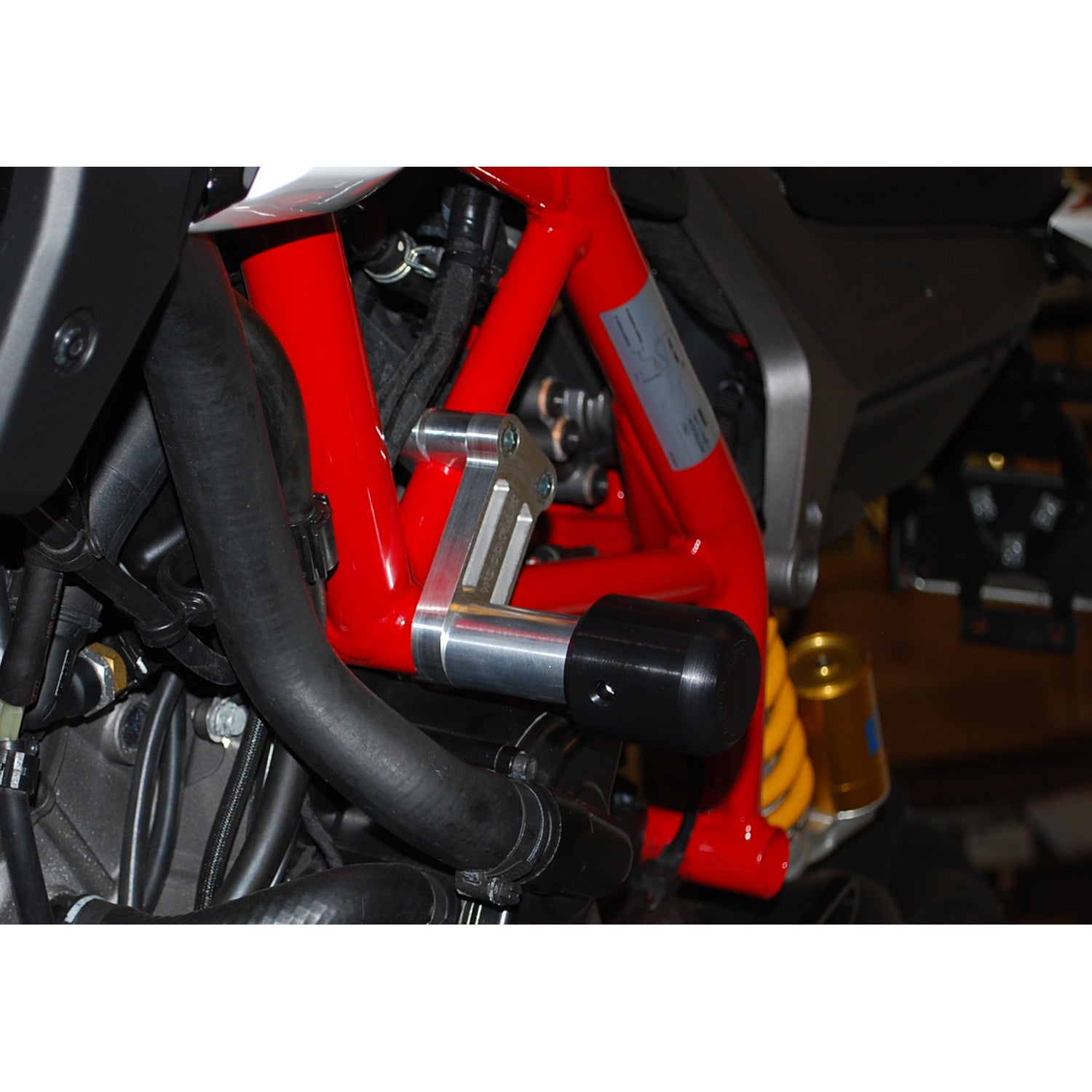 Woodcraft Ducati Hypermotard 821 Frame Slider Kit with pucks Awaiting correct parts