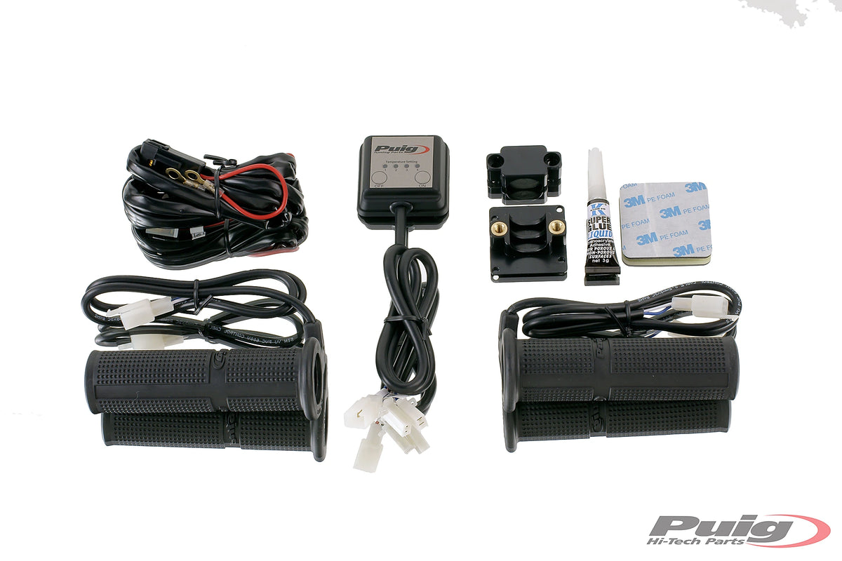 Puig Heated Grip Set - Universal Heated Grips with Thermostat