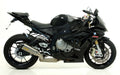 Arrow Works Titanium Approved Slip On with Carbon End Cap for Stock Headers - BMW S1000R/S1000RR