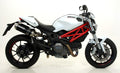 Arrow Thunder Approved Aluminium "Dark" Slip Ons (Right and Left) - Ducati Monster 696/Monster 796
