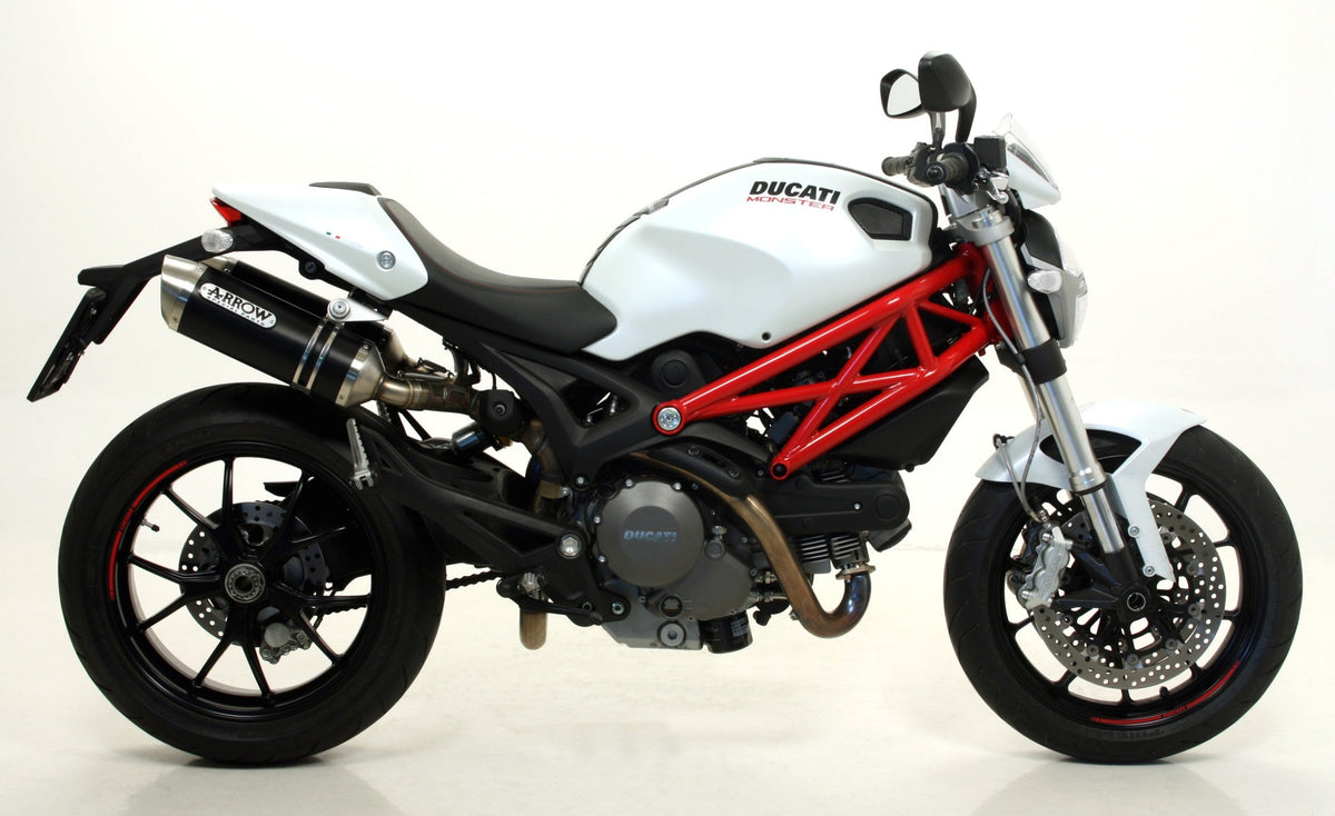 Arrow Thunder Approved Aluminium "Dark" Slip Ons (Right and Left) - Ducati Monster 696/Monster 796
