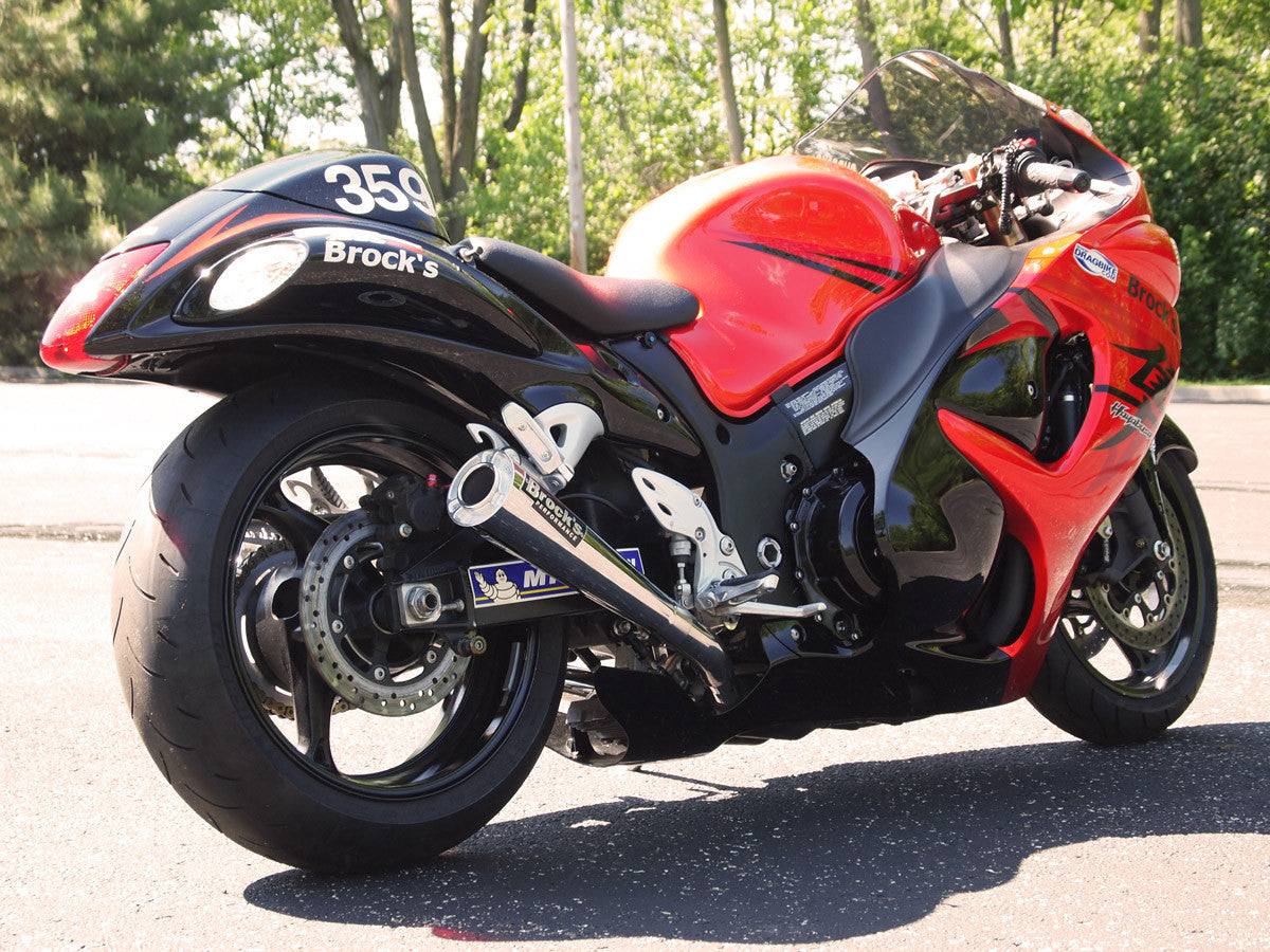 Brock's Performance Dual ShortMeg Slip-On System Suzuki Hayabusa (08-20)