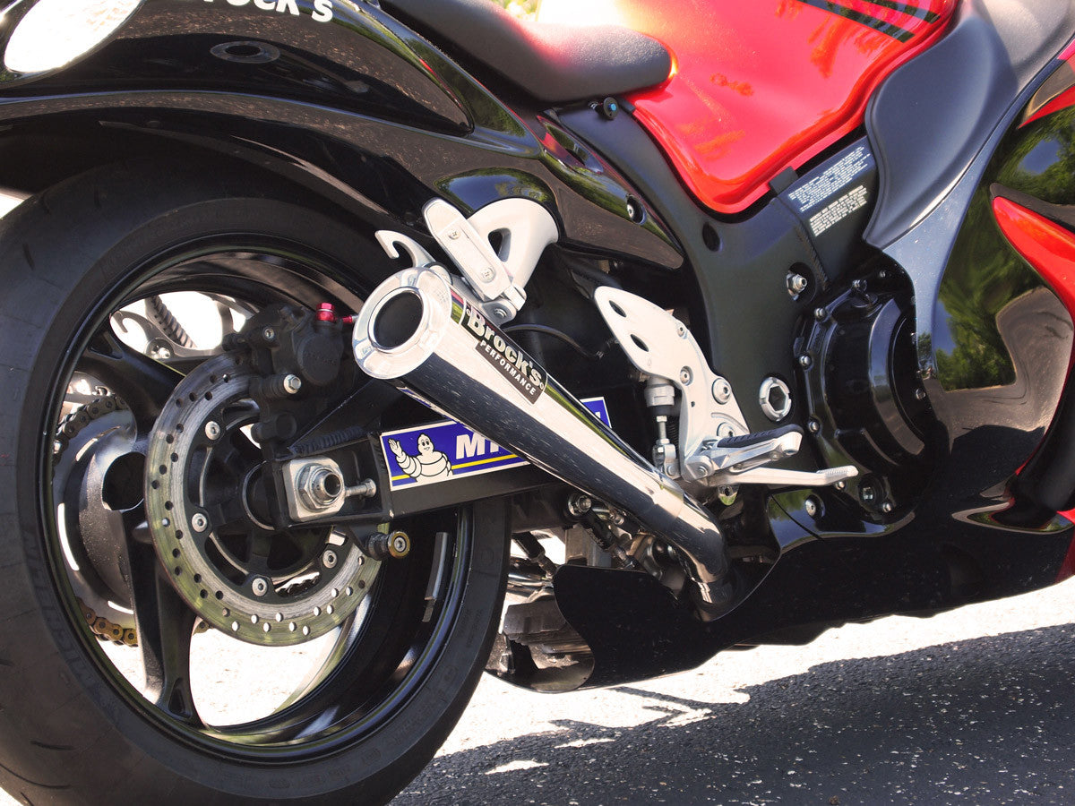 Brock's Performance Dual ShortMeg Slip-On System Suzuki Hayabusa (08-20)